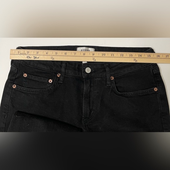 Agolde Devon Low Rise Stacked Stovepipe Jeans Size 28 / 6 Black NWOT - Picture 8 of 8